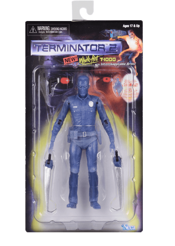 Neca White Hot T-1000 Terminator 2 Kenner Tribute