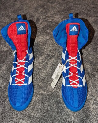 Adidas Box Hog 3 Blue White Red USA FZ5306 Boxing Men Sz: 6.5 Shoes Wmns 7.5