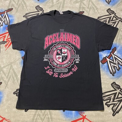 The Acclaimed ''I Go to Scissor U'' AEW Men's XL T-Shirt