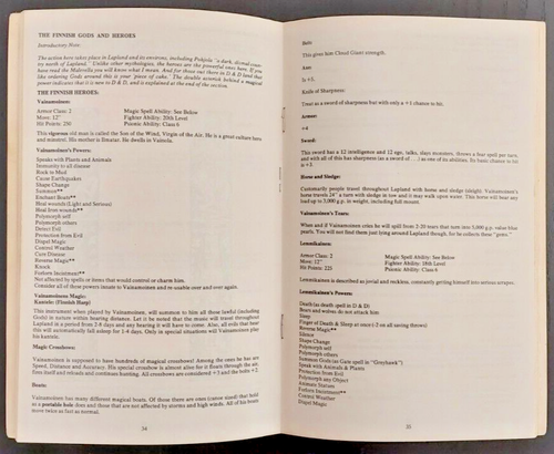 TSR Gods Demi-Gods and Heroes, supplement 4, 1976 1st Printing, Vintage D&D - Picture 4 of 6