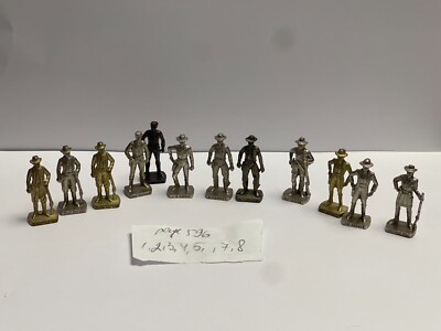 RARE VINTAGE KINDER SURPRISE FERRERO FAMOUS WESTMANS 2 1985 METAL FIGURES