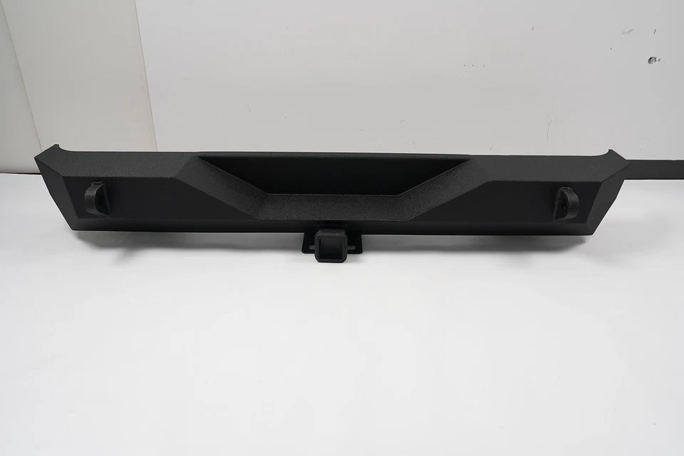Rear Bumper for Jeep Wrangler TJ YJ 1987-2006 w/2" Hitch Receiver D-Rings Black Foto 3 de 4