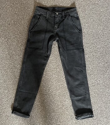 Top Zustand!!Levis 502 Taper Hi-ball Jeans Anthrazit Grau Größe XS (26/30)