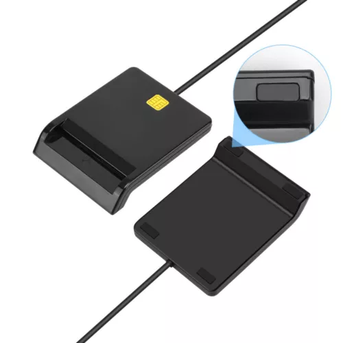 USB Chipkartenleser Kartenleser Personalausweis Lesegerät Smart Card Reader - Bild 13 von 21