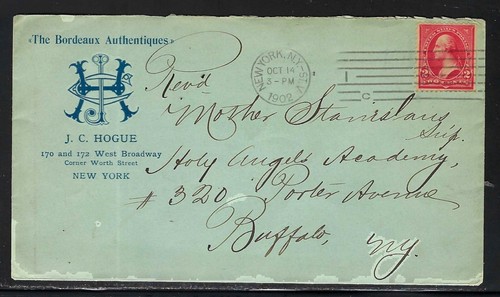 1902 ANTIQUES ADVERTISING CORNER - NEW YORK NY TO BUFFALO NY - RECEIVER
