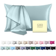 Mulberry Silk Pillowcase for Hair and Skin Standard Size 20"X 26" with Hidden...