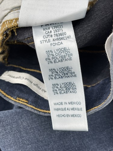 Frame Women’s Girl's Ali High Rise Cigarette Blue Jeans Size 23 - Picture 12 of 13