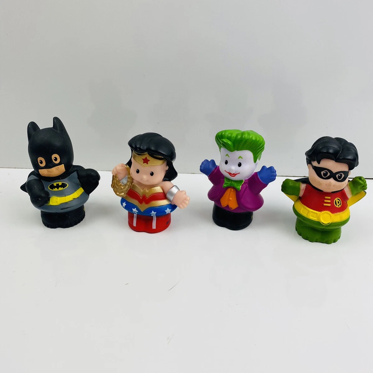 Fisher Price Little People DC Super Heroes Figures lot of 4 Joker