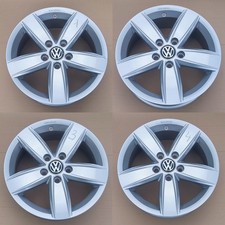 4x Original VW Touran, Golf 16 Zoll Alufelgen Corvara 6,5 x 16 ET48 5TA071496