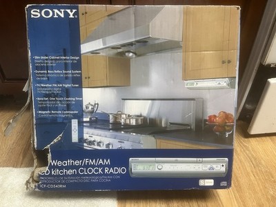 Sony ICF-CD543RM 4-Band Under Cabinet Kitchen CD Clock Radio