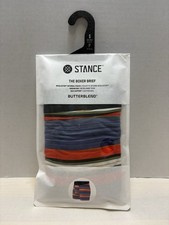 NEW Stance ButterBlend Boxer Brief Rockford Stripe Print Mens Small 6  W/ Pouch