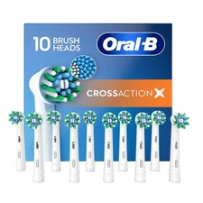 Oral-B X CROSSACTION Toothbrush Replacement Heads - 10 Pack