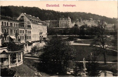 Marienbad Parkanlagen, ungelaufen