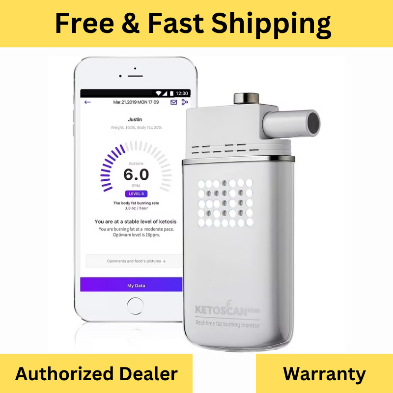 KETOSCAN Mini V2 Breath Ketone Meter Keto Weight Loss Fat Metabolism Tracker