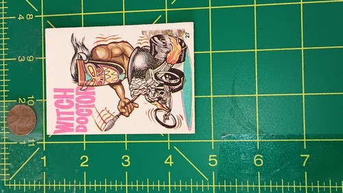 Witch Doctor 1973 Donruss Odd Rods Sticker CardMay/May Not Stick due to Age