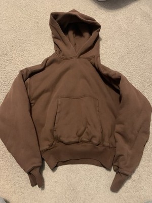Yeezy X GAP Perfect Hoodie Women s Small Brown Heavyweight Double Layer YZY