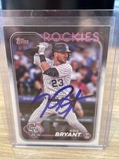 2024 Topps Series 1 - Kris Bryant Auto  #29 Colorado Rockies Chicago Cubs