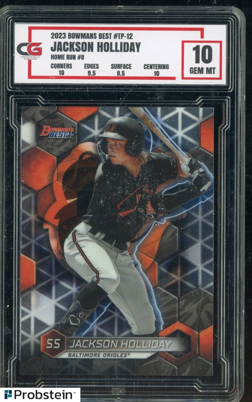2023 Bowman's Best Jackson Holliday Baltimore Orioles RC Rookie CG 10 GEM MINT
