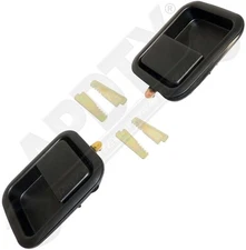 APDTY 172011 Exterior Door Handle Kit; Left & Right; Black; Replaces 55076222K