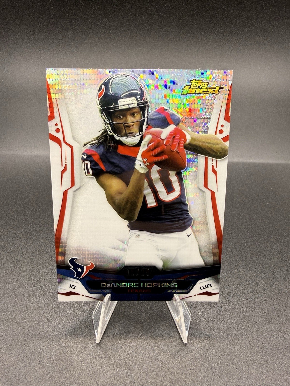 2014 Topps Finest DeAndre Hopkins Pulsar Refractor #/25 Texans