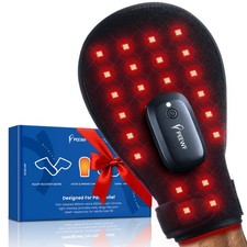 Wireless Red Light Therapy Glove for Hands   660nm  850nm Black