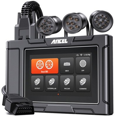 ANCEL Heavy Duty Truck Scanner Diesel DPF Regen Full system OBD2 Diagnostic Tool