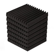 Acoustic Foam Panels 40 Pack | Studio Sound Absorption Wedge 30x30x5cm