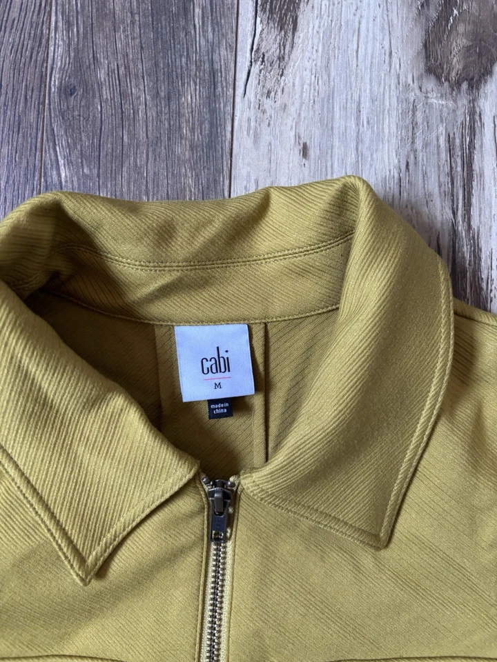 Chaqueta Cabi Touring Cremallera Completa Chaqueta Amarilla Bolsillo Traje Informal Foto 3 de 4