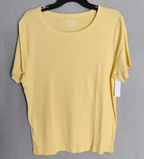 Time and Tru Women's Short Sleeve Rib Tee    XXXL ( 22 )  New with tag