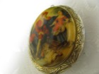 PORCELAIN CAMEO LOCKET PENDANT VINTAGE — photo 10