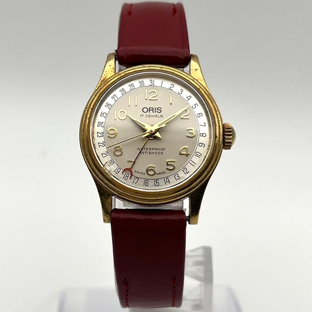 Oris Pointer Date Watch Hand Winding Gold Mens Wr… - image 3