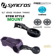 MTB Road Bicycle Integrated Handlebar Computers Mount with Garmin Wahoo Bryton