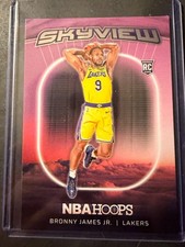 2024-25 Nba Hoops -  Bronny James #21 (Skyview Insert RC) BV $6