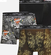 Ed Hardy Boxer Shorts 3 Pack XXL Men’s 2XL BNWT Underwear Boxer Briefs