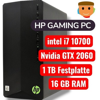 Gaming PC Windows 11 NVIDIA RTX 2060 Super Intel I7 10700K 16GB 1TB SSD 1TB HDD