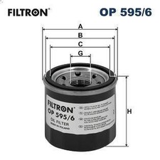 Ölfilter FILTRON OP 595/6 MAZDA 3 (BM, BN) 2 2013-2019