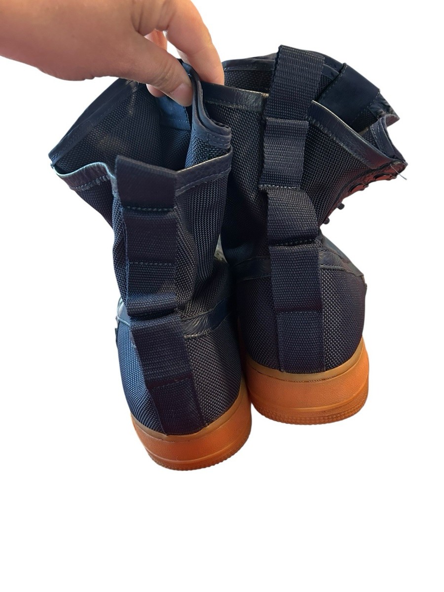 Nike Air Force 1 SF AF1 High Navy Midnight Gum Men display picture 1