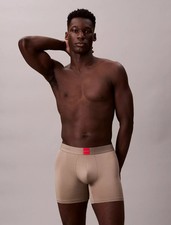 Calvin Klein Mens Icon Logo Graphic Boxer Brief in Captivating Grey Size Large