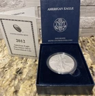American Eagle One Ounce Silver Uncirculated Coin 2012