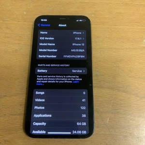 Apple iPhone 12 - 64GB - Schwarz (Entsperrt) Batteriezustand 77%