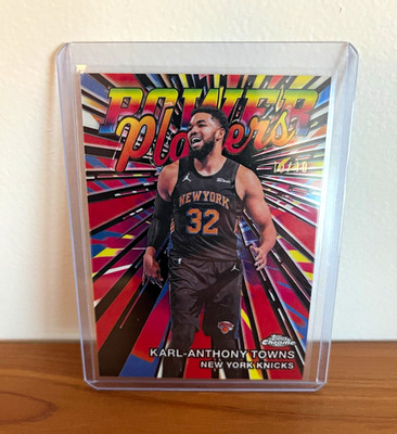 2025-26 Topps Power Players Karl-Anthony Towns Knicks Black Holofoil 10/10 PP-7