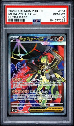 Mega Zygarde ex 104/088 Ultra Rare Full Art - Perfect Order - PSA 10 GEM MINT