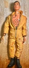1964 Hasbro Talking GI Joe Action Figure Brown Hair & Eyes C7, Shoulder Screws
