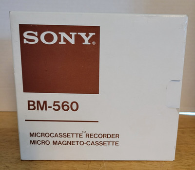 SONY BM-560 Handheld Microcassette Dictator Voice Operated Recorder NEW!!