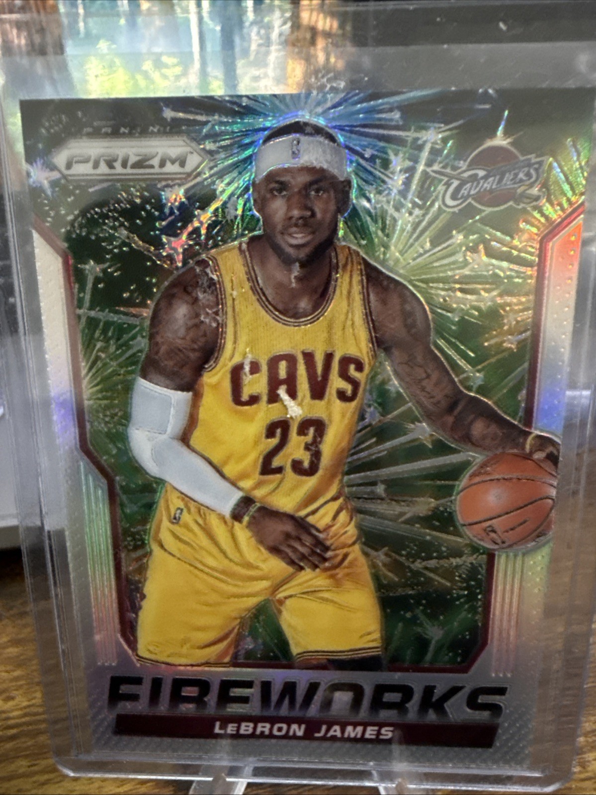 2014-15 Panini Prizm - Fireworks Prizm #4 LeBron James