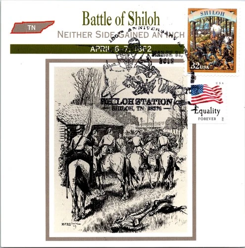 Dr Jim Stamps Maximum Card Shiloh 32 American Flag Equality Combo Fdc