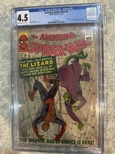 AMAZING SPIDER-MAN 6 CGC 4.5 Marvel Silver Age Lizard High Grade