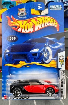Bugatti Veyron! Hot Wheels 2003 First Editions 1:64 Scale Diecast toy new
