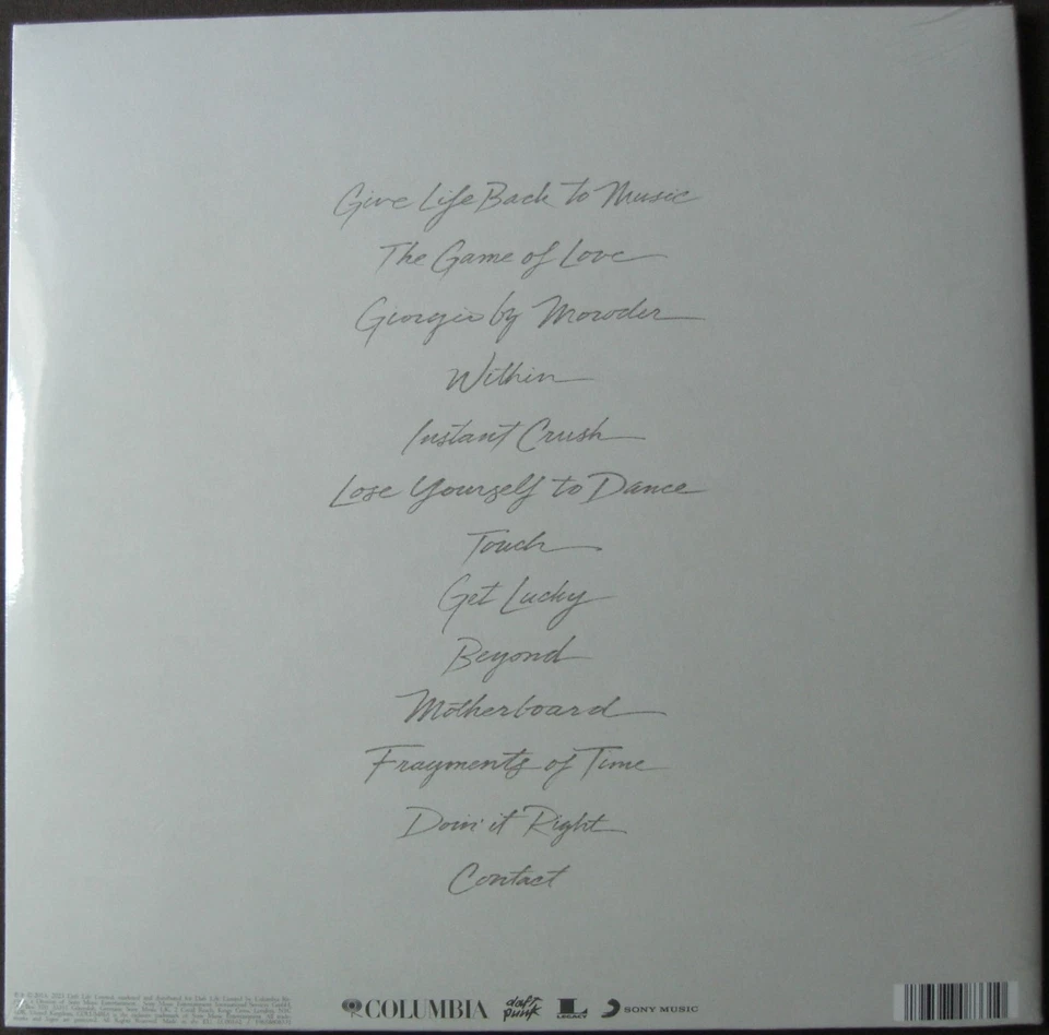 Daft Punk – Random Access Memories (Drumless Edition) 2x Vinyl LP Album - Bild 2 von 3