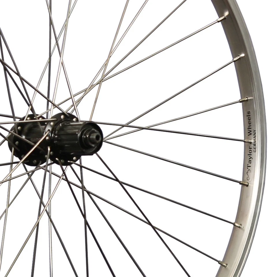 26 Zoll Hinterrad Aluminiumfelge Shimano 7-11 fach FH-QC300 Disc Nabe - silber - Bild 2 von 4